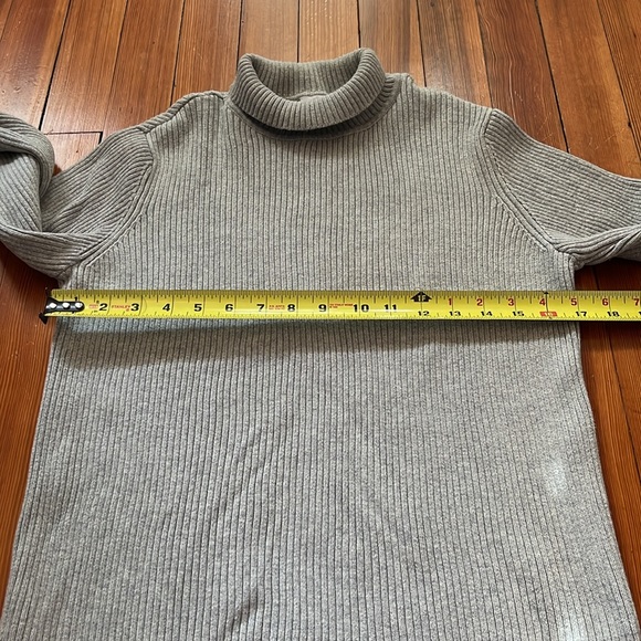 Y2K Calvin Klein CK Jeans Ribbed Turtleneck Sweater - Picture 6 of 7